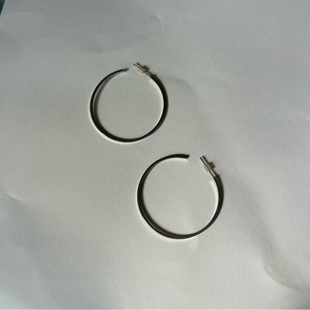 Silver Hoops